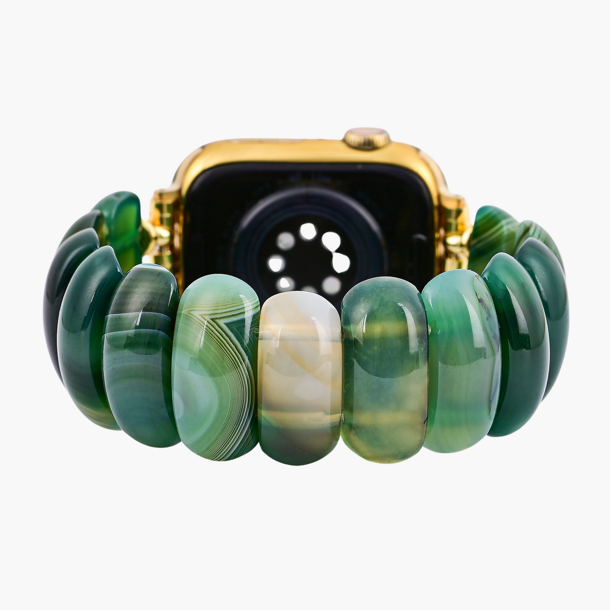 Bracelet extensible en agate Emerald Grove pour Apple Watch