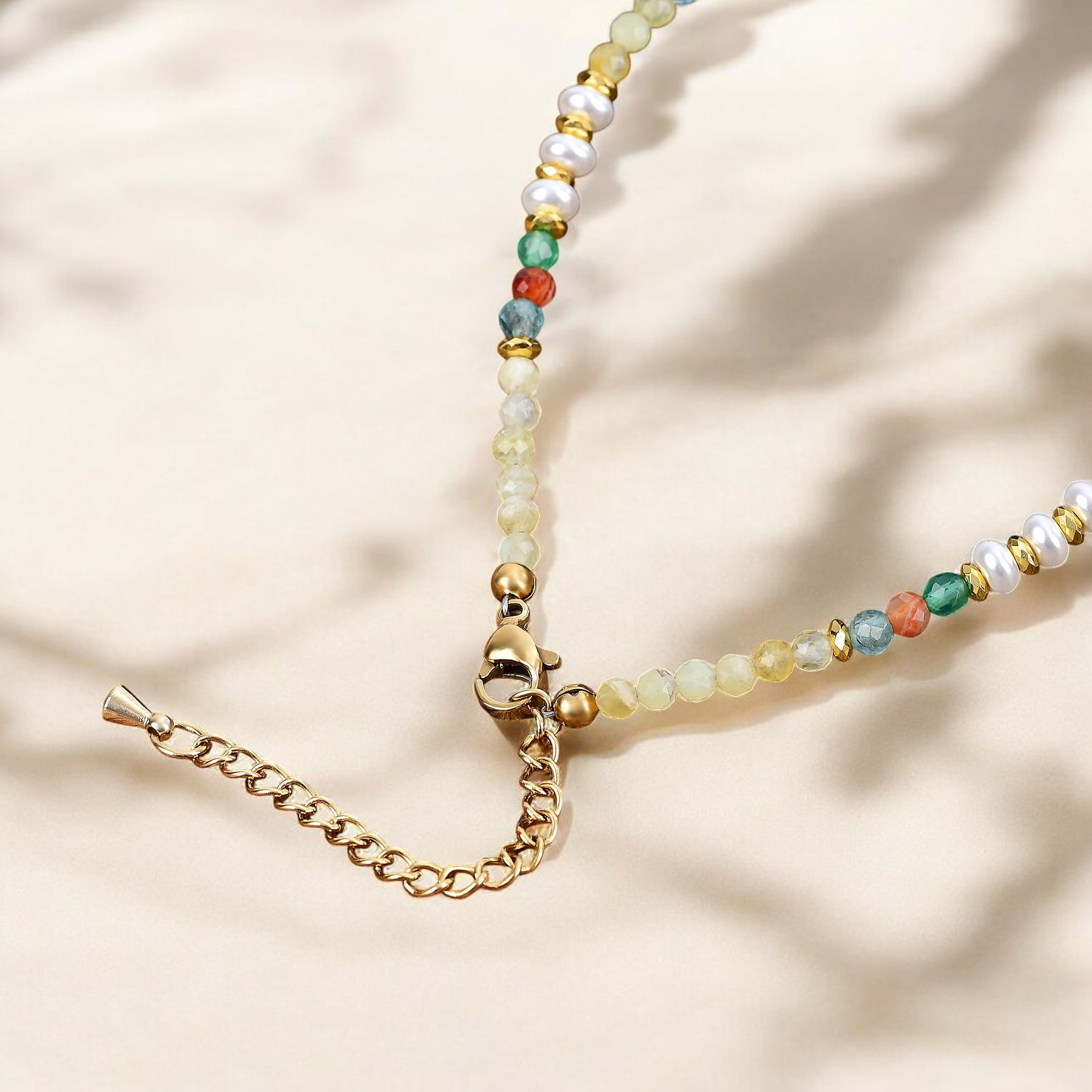 Bracelet de cheville étoile de mer coucher de soleil doré