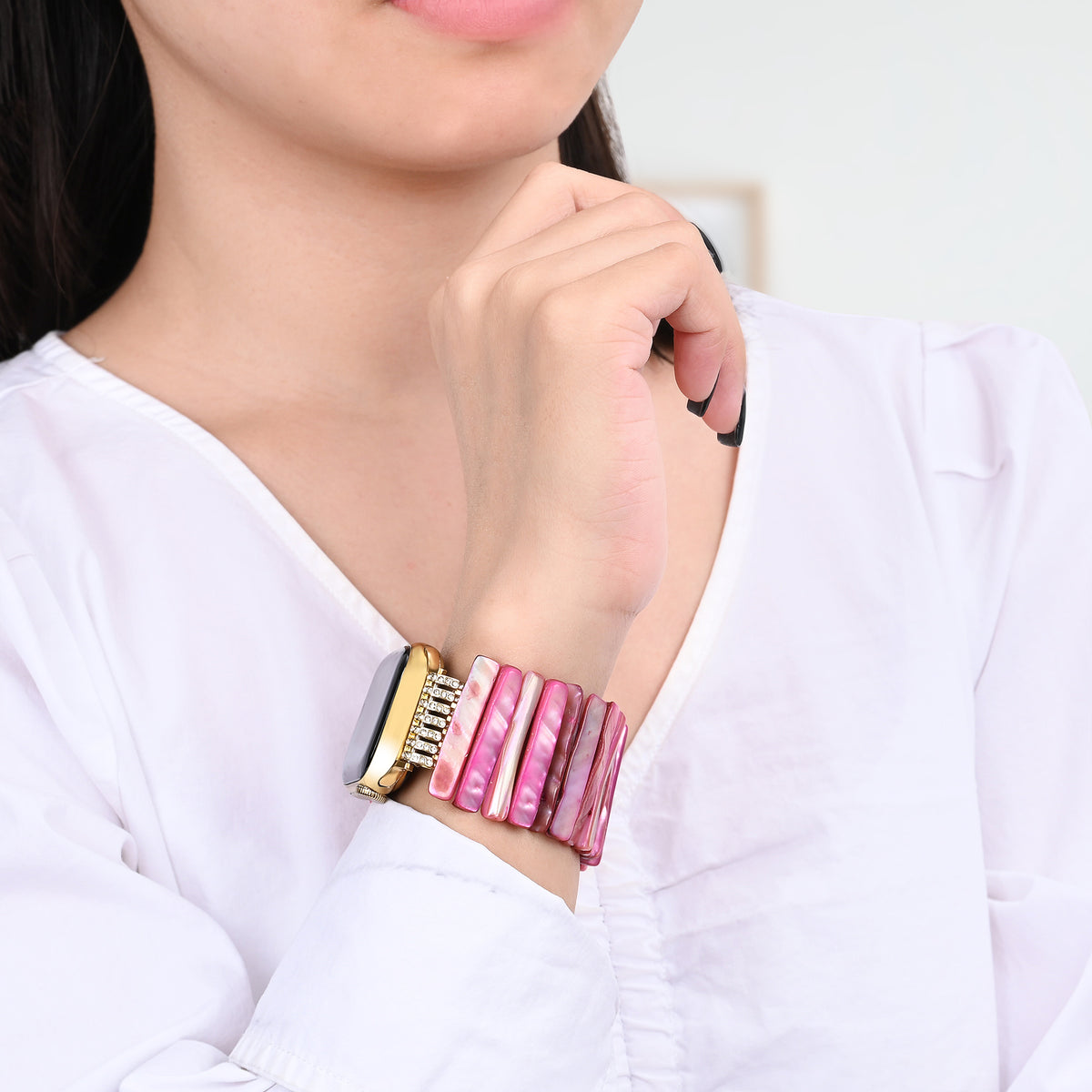 Bracelet extensible Imperial Orchid Shell pour Apple Watch