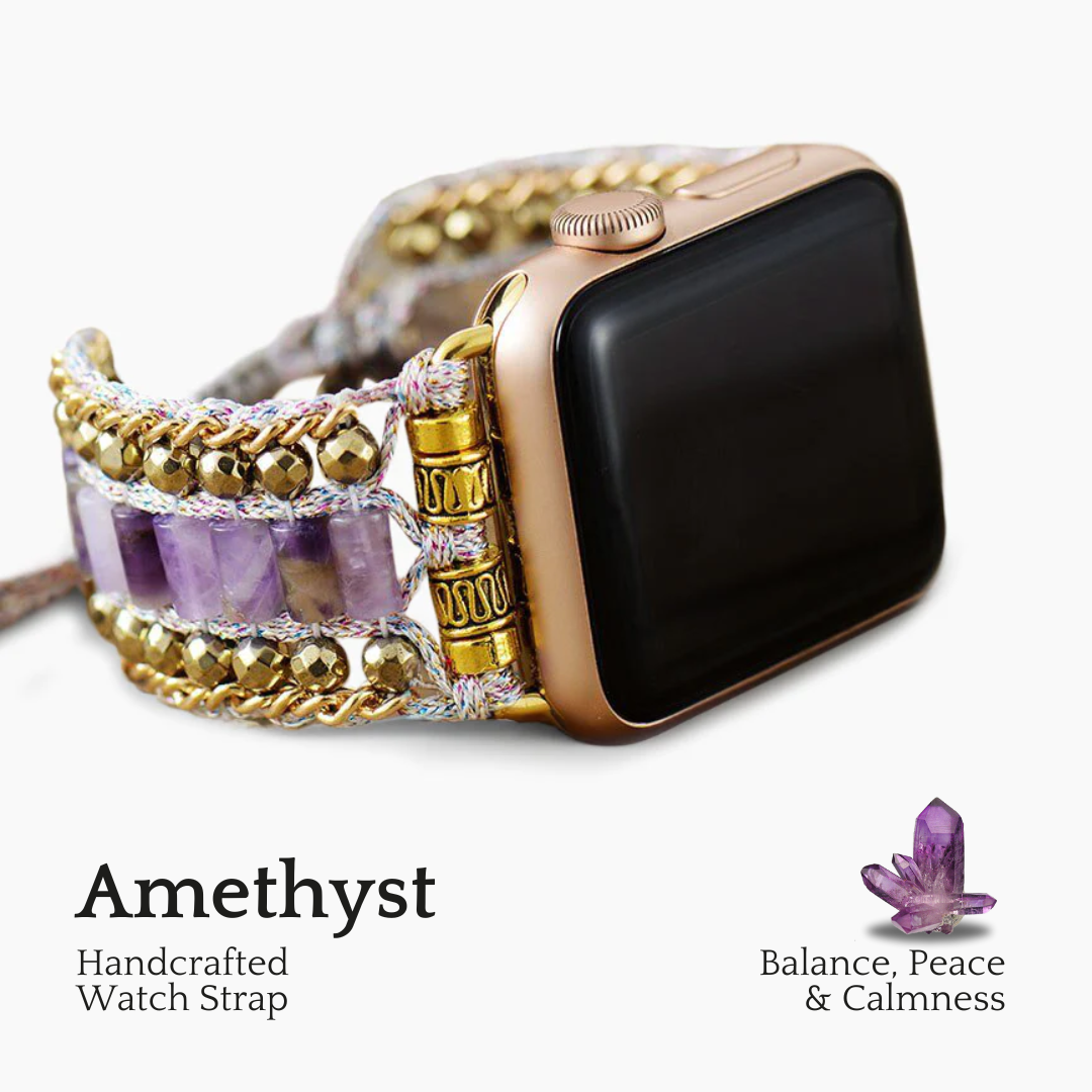 Bracelet Majestueux Améthyste Apple Watch