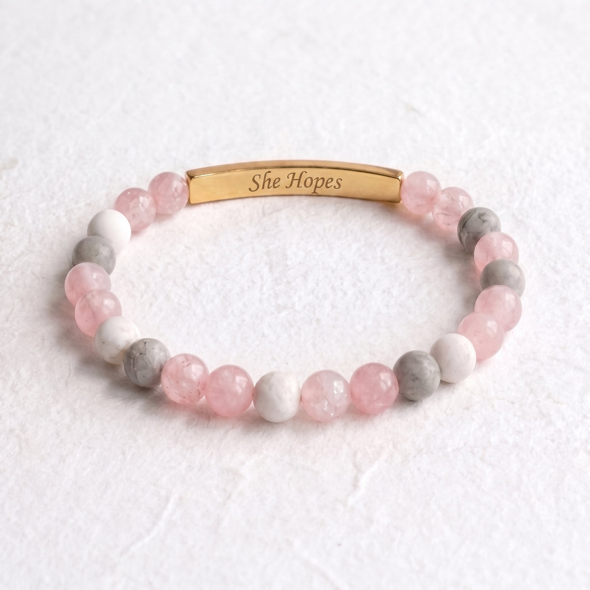 Bracelet du Mois de sensibilisation au cancer du sein – Elle espère