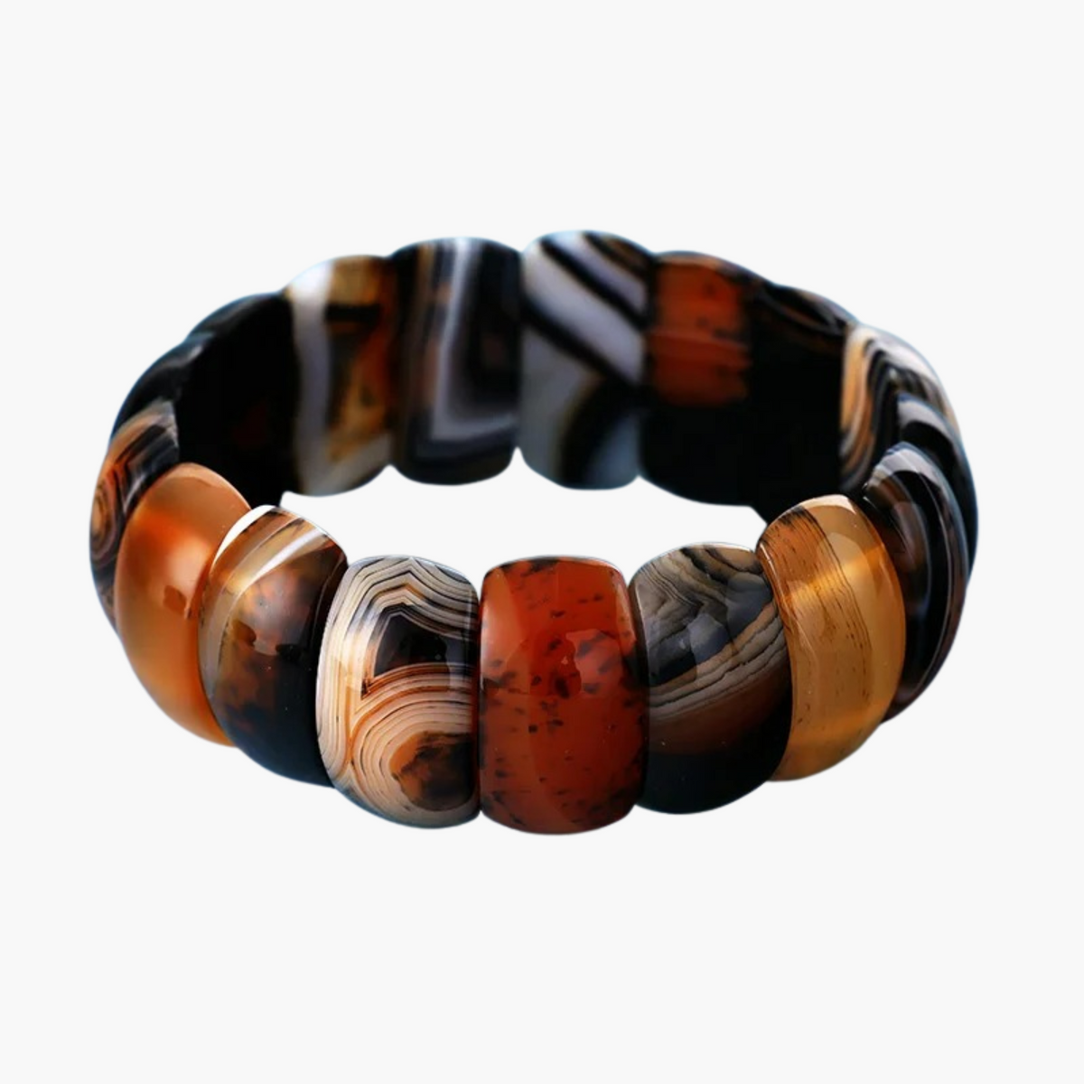 Bracelet épais en onyx guérisseur