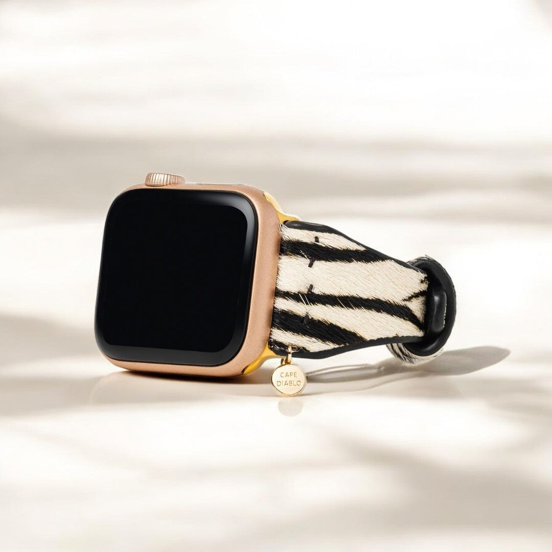 Bracelet Apple Watch en cuir Zebra Luxe