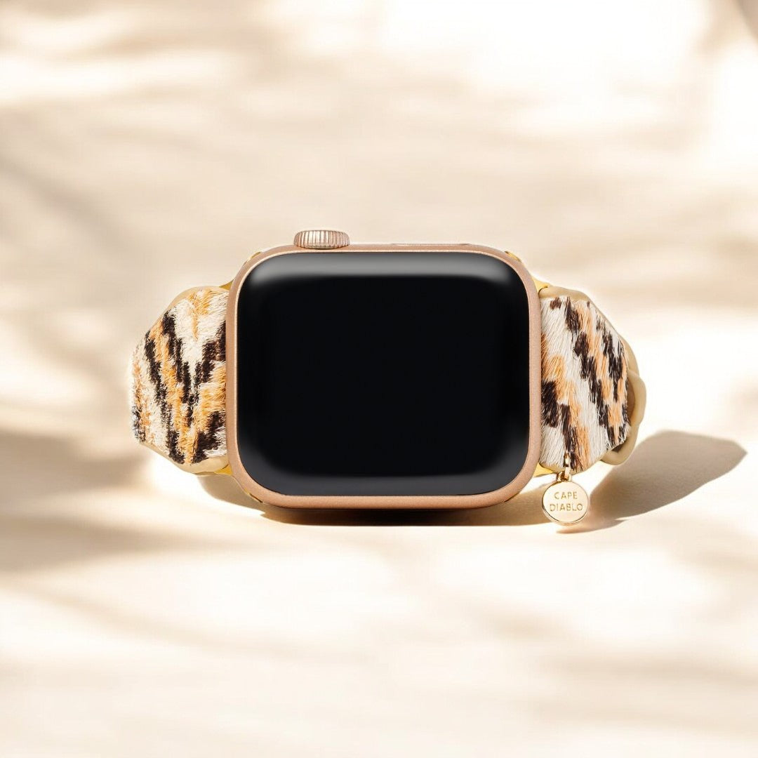 Bracelet Apple Watch en cuir Ebony Escalade