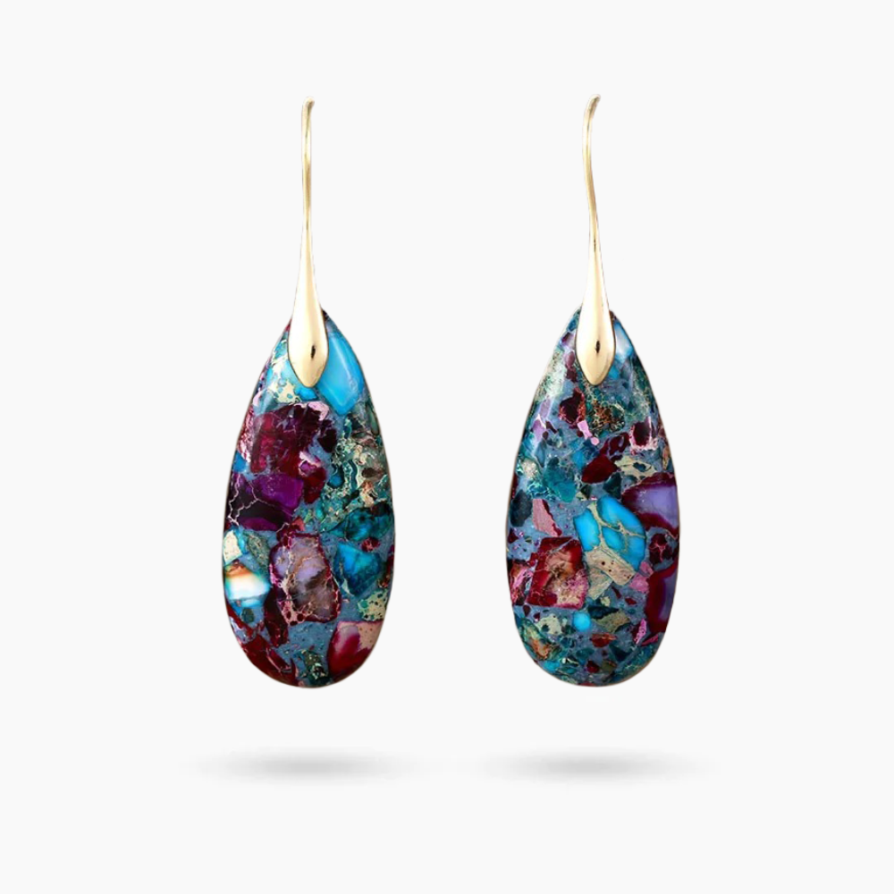Boucles d'oreilles pendantes Mystic Depths Jasper