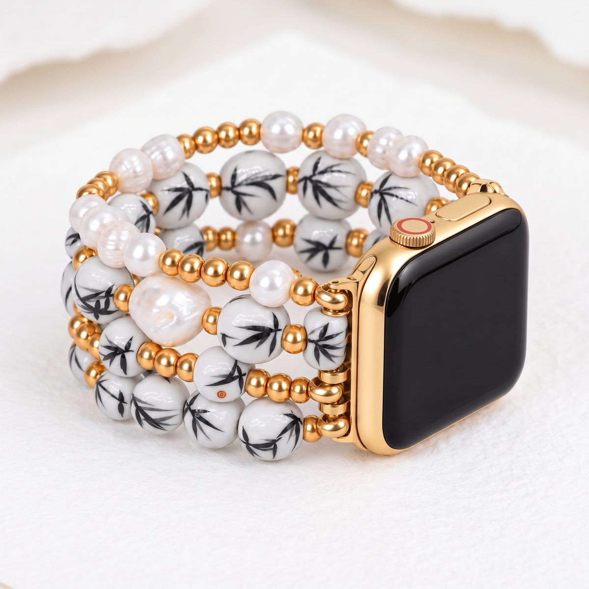 Bracelet Apple Watch Porcelain Garden Bamboo Mist