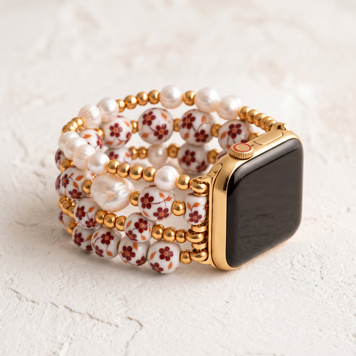 Bracelet Apple Watch Porcelain Garden Autumn Blossom