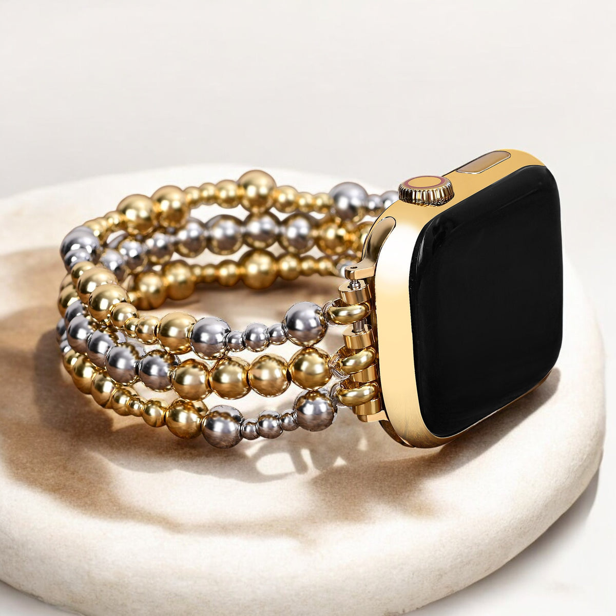 Bracelet extensible Apple Watch en or sterling