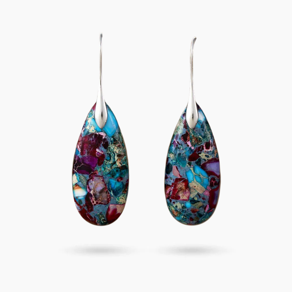 Boucles d'oreilles pendantes Mystic Depths Jasper