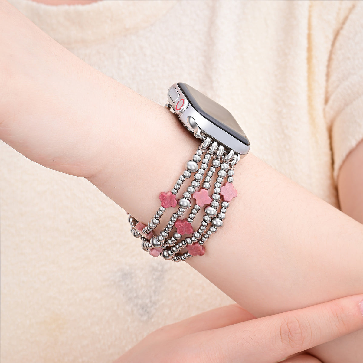 Bracelet Apple Watch Fiery Grace Cross Stretch