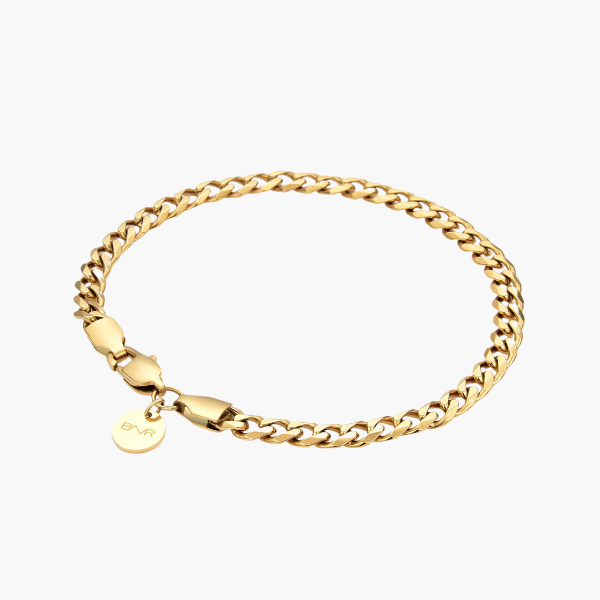 Bracelet cubain (or) 5mm