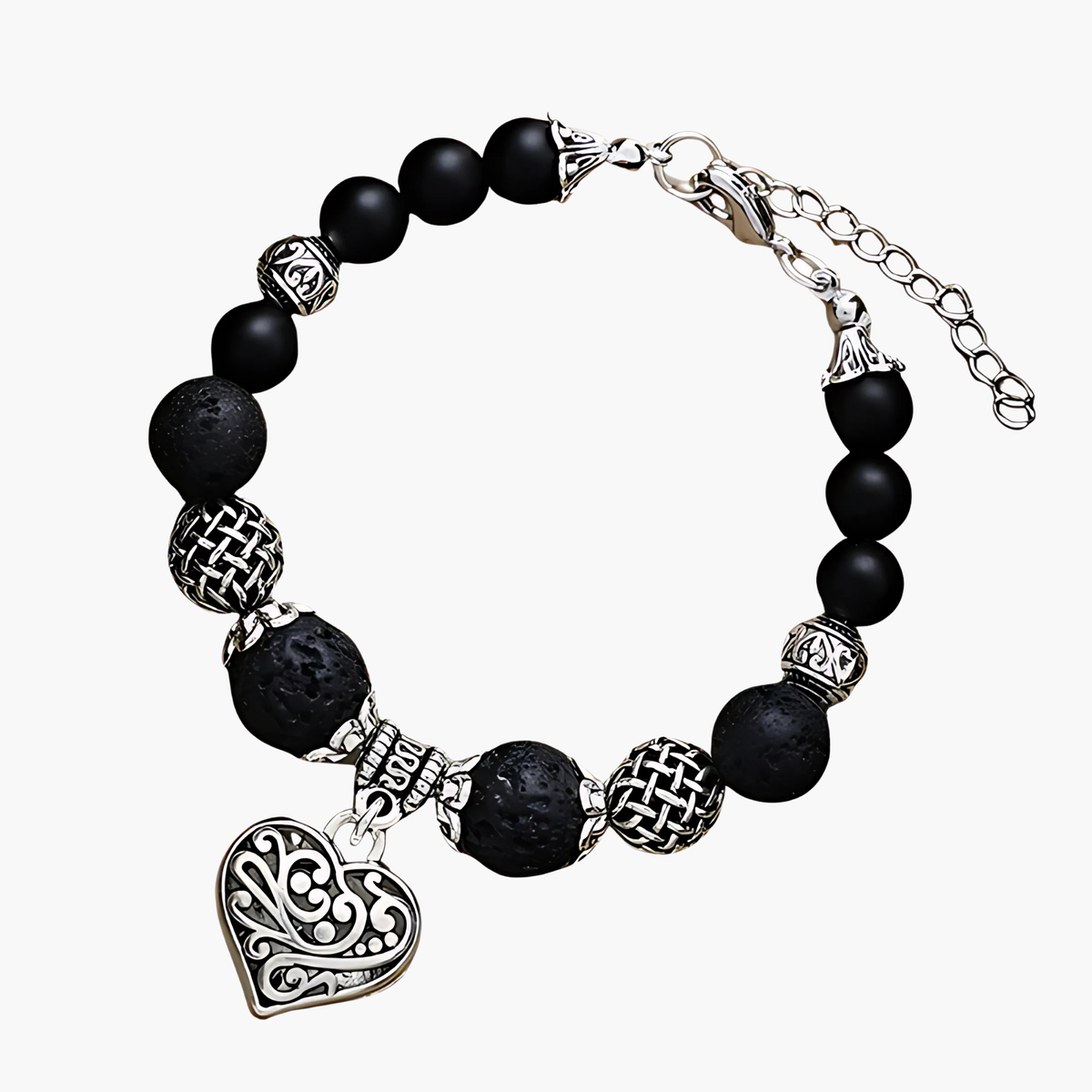 Bracelet Boho Cœur de Minuit