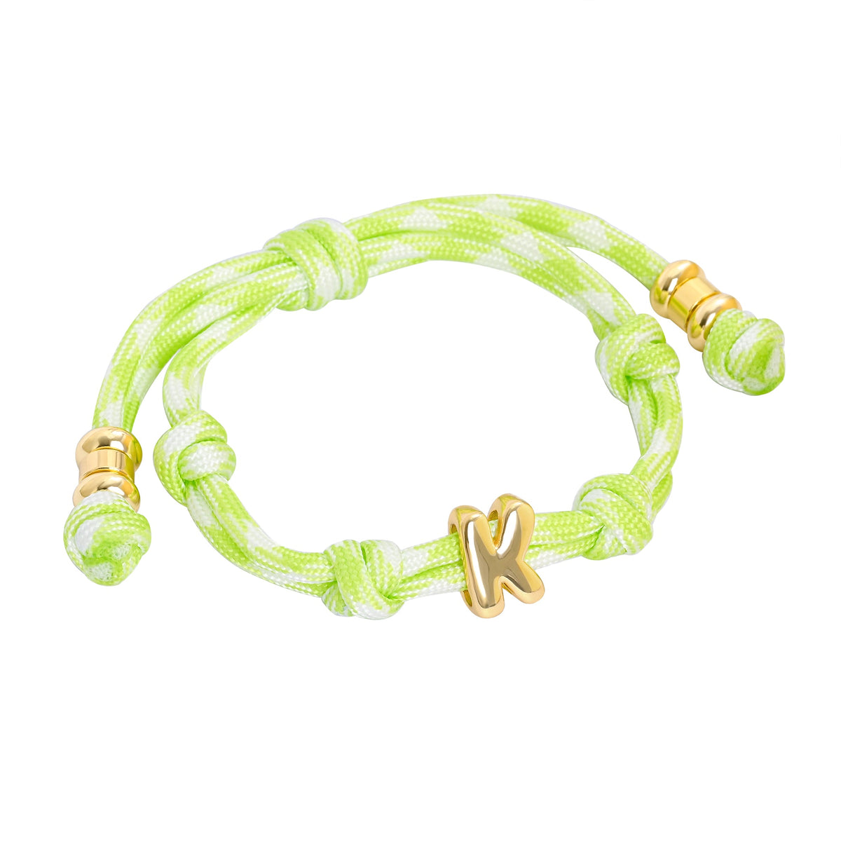 Bracelets à nœud avec initiale