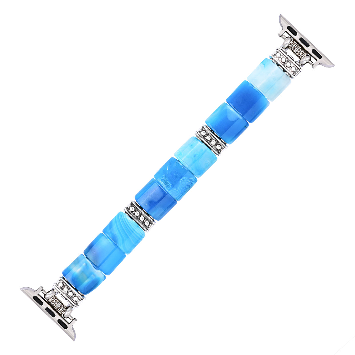 Bracelet extensible en agate Serene Abyss pour Apple Watch
