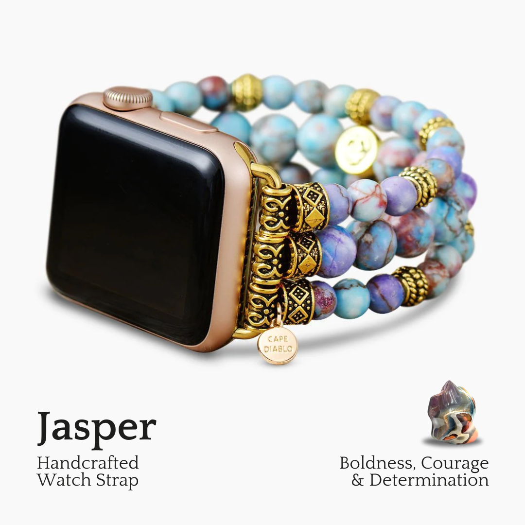 Bracelet Apple Watch Peaceful Jasper Stretch