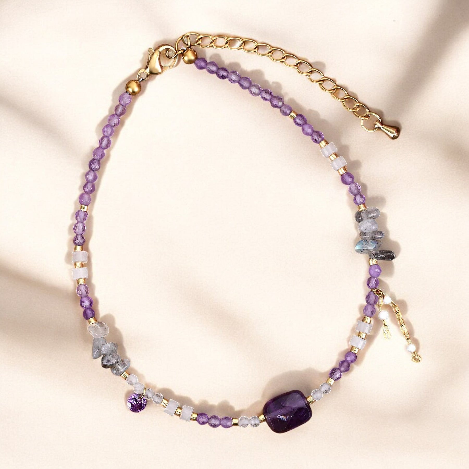 Bracelet de cheville Améthyst Serenity