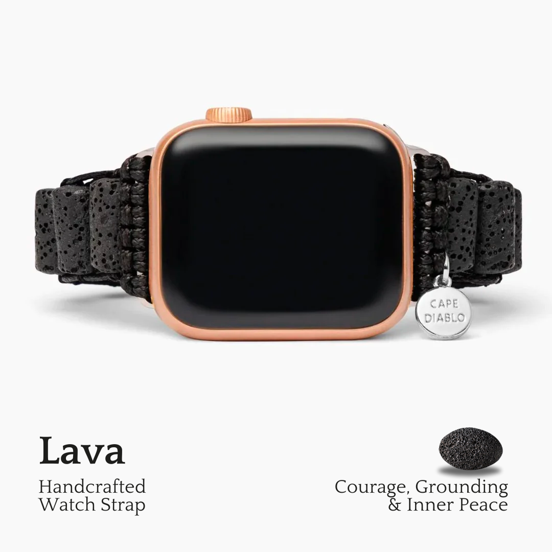 Bracelet en pierre de lave pour Apple Watch