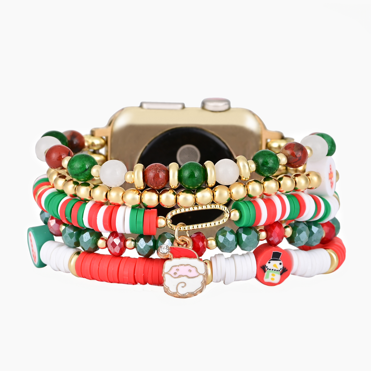 Bracelet extensible Santa Sparkle pour Apple Watch