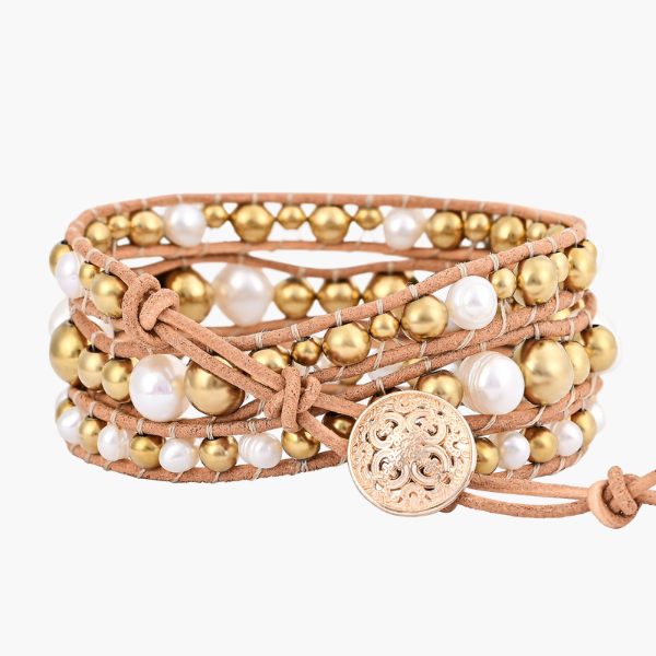 Bracelet enroulé Pearl Bliss