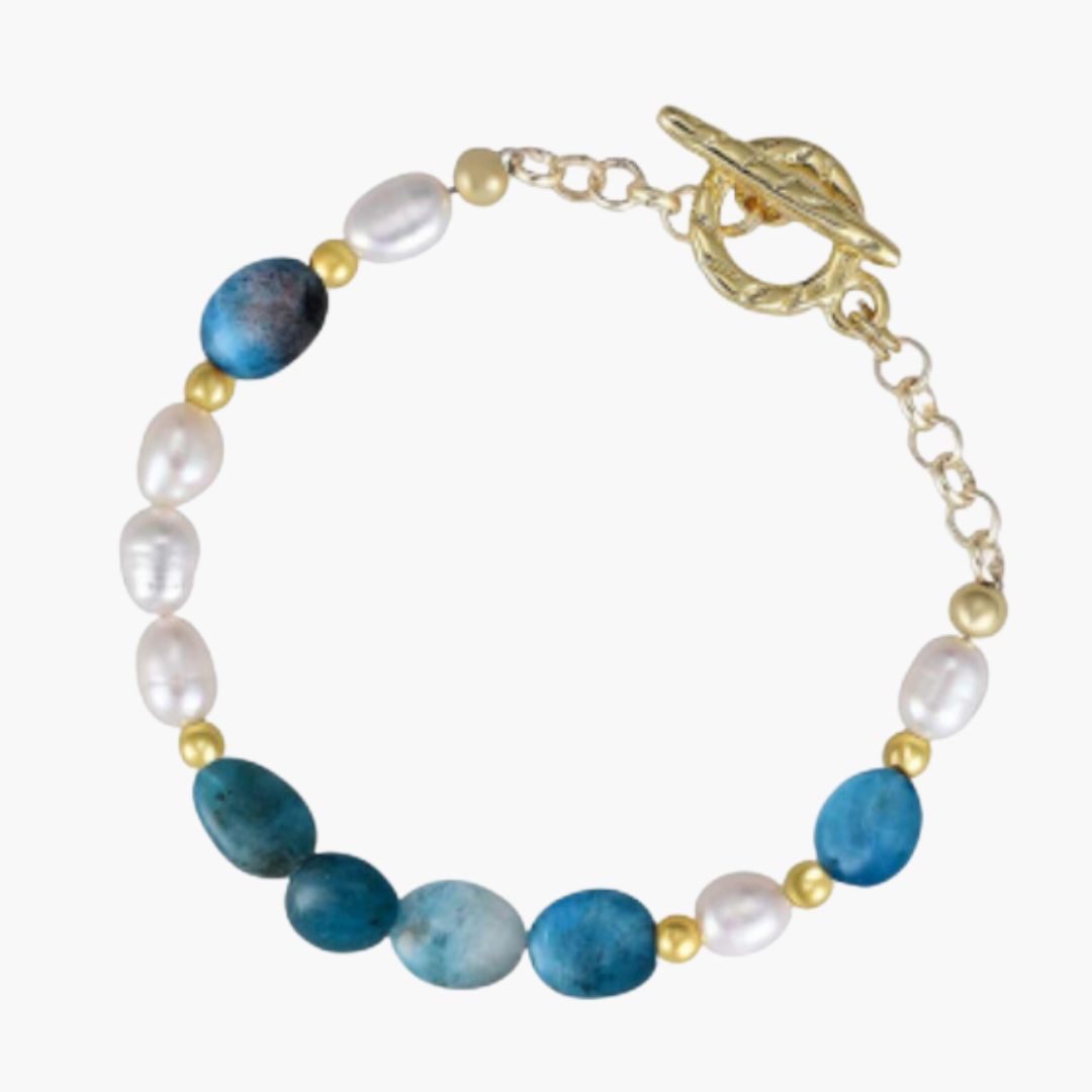 Bracelet Apatite Bonheur en Bord de Mer