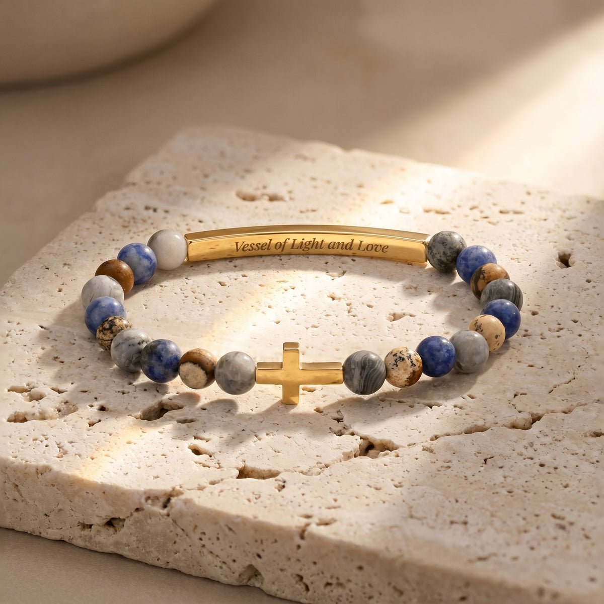 Bracelet Blues Message Secret Vessel of Purpose