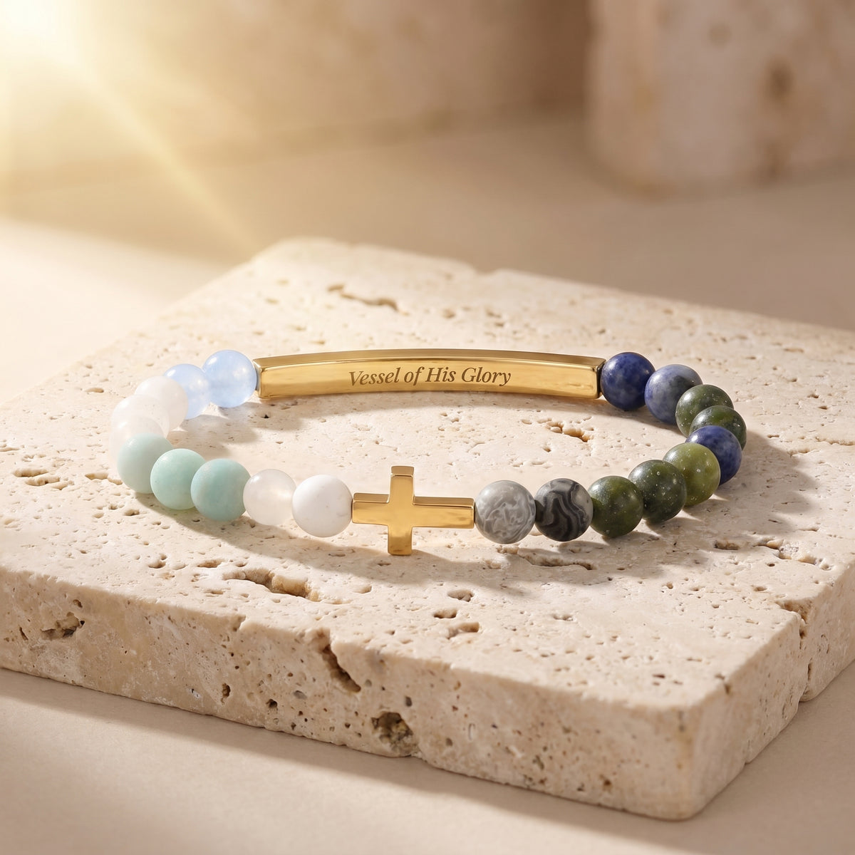 Bracelet Vessels of Purpose Secret Message aux tons terreux