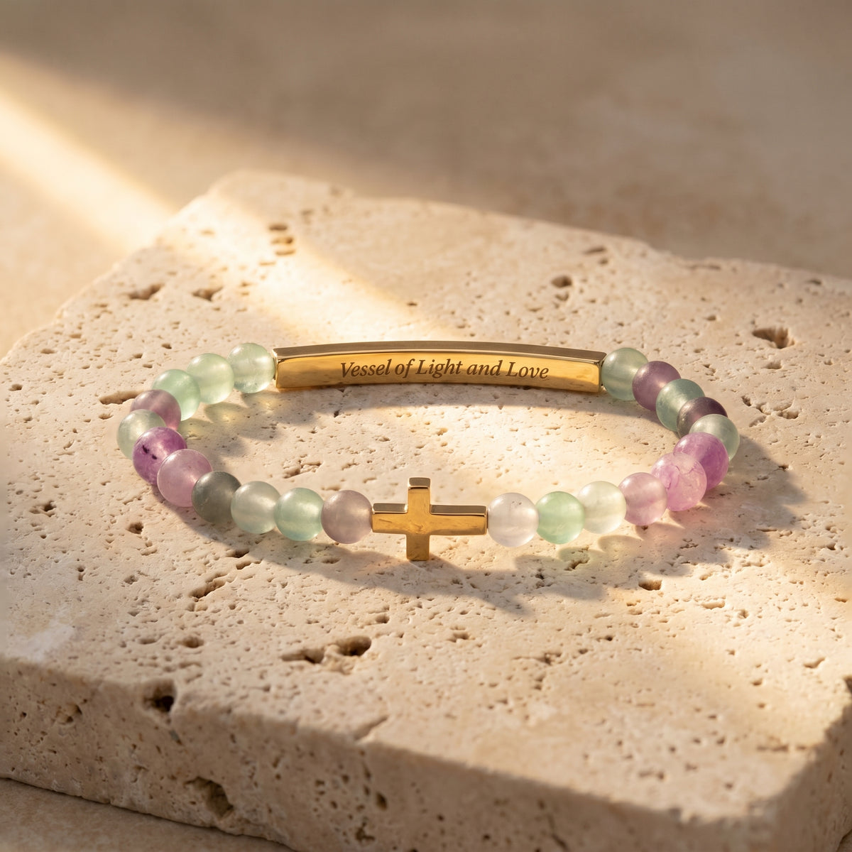 Bracelet Lavande Message Secret Vessels of Purpose