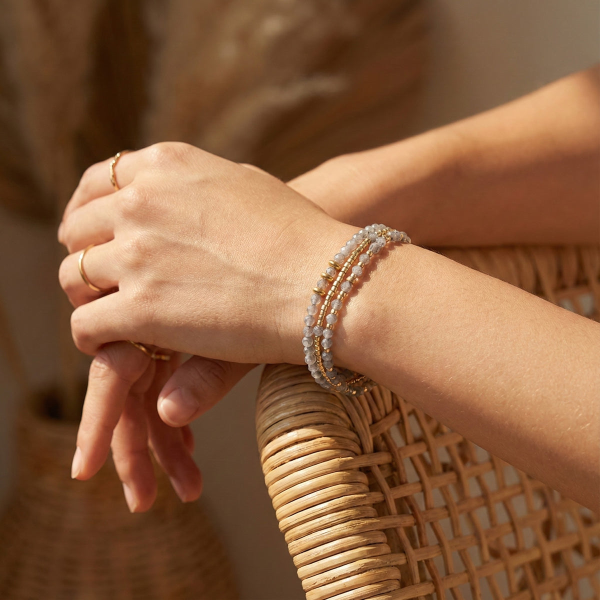 Smoky Moon Bracelet/Collier Multi-Style