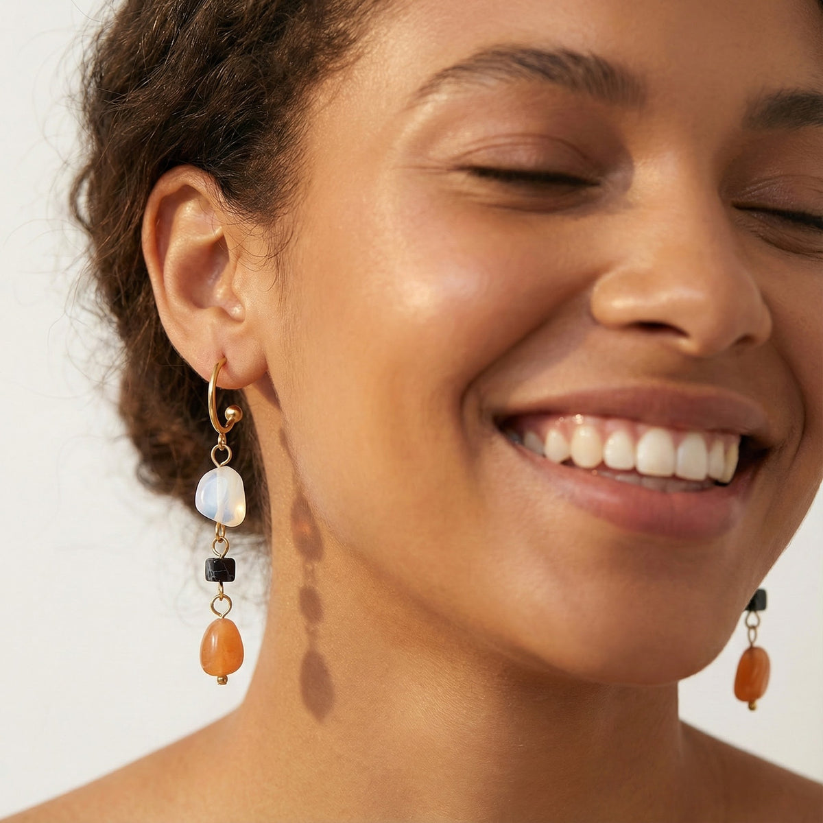 Boucles d'oreilles Blush Jade