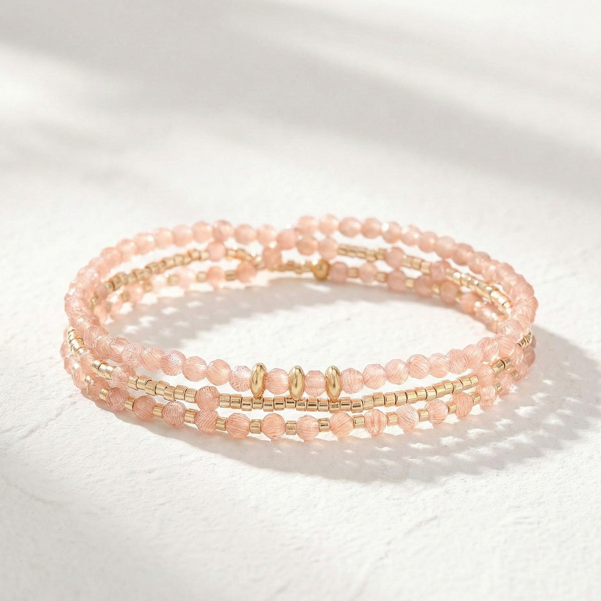 Bracelet/Collier Multi-Style Sunset Blush