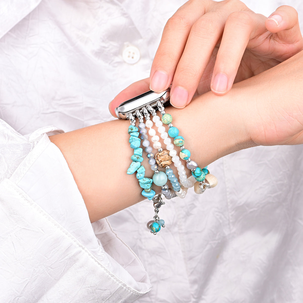 Bracelet Apple Watch extensible Intense Jasper Glimmer