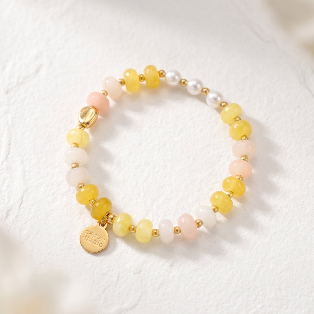 Bracelet Harmonie Jade Ensoleillé