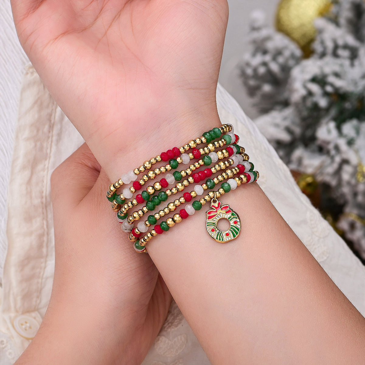Bracelet extensible Golden Holly Cheer pour Apple Watch