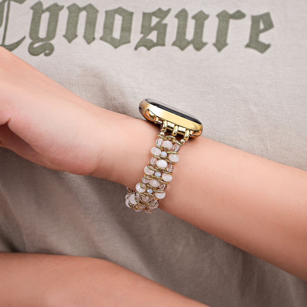 Bracelet tressé Moonlight Goddess pour Apple Watch
