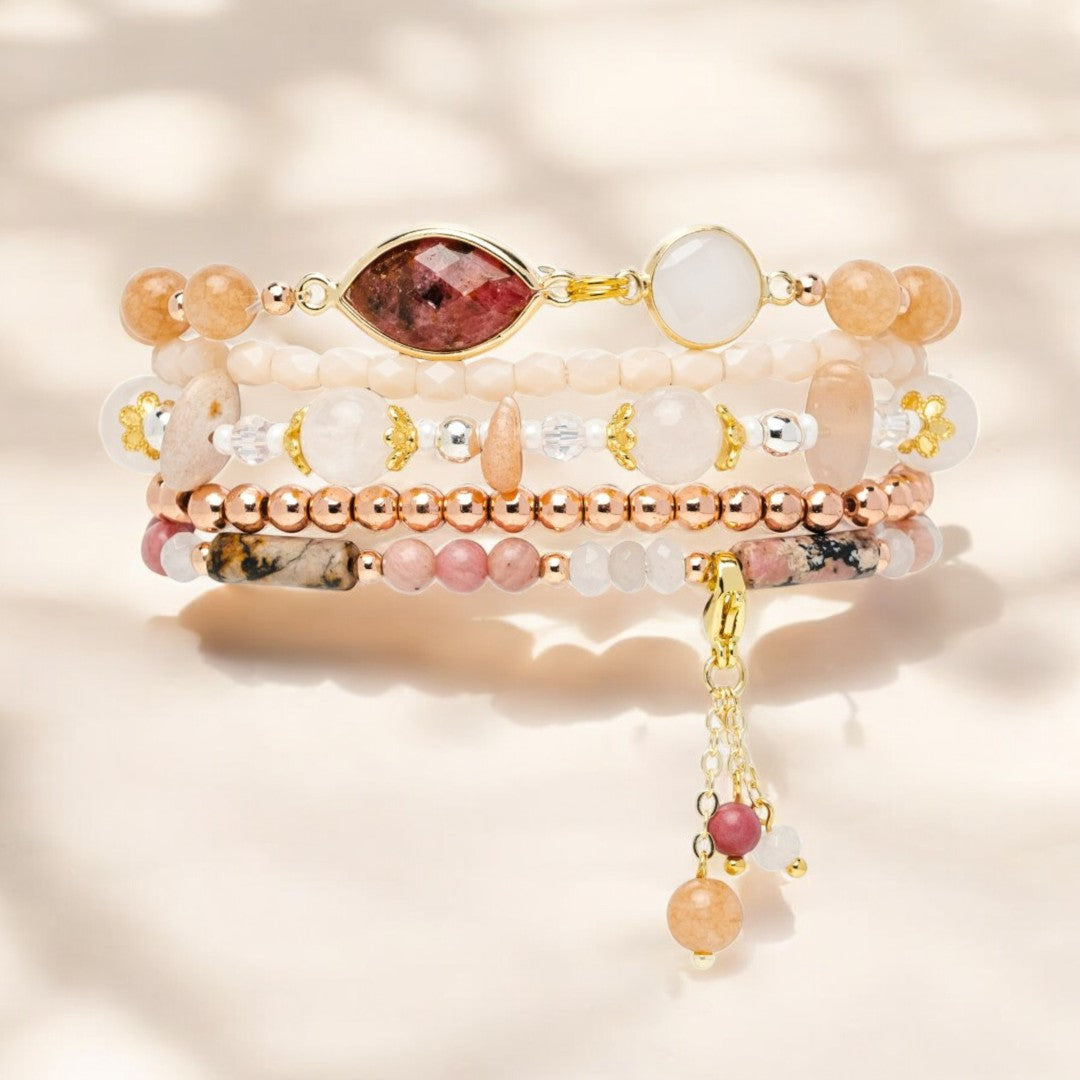 Bracelet extensible Burgundy Rose pour Apple Watch