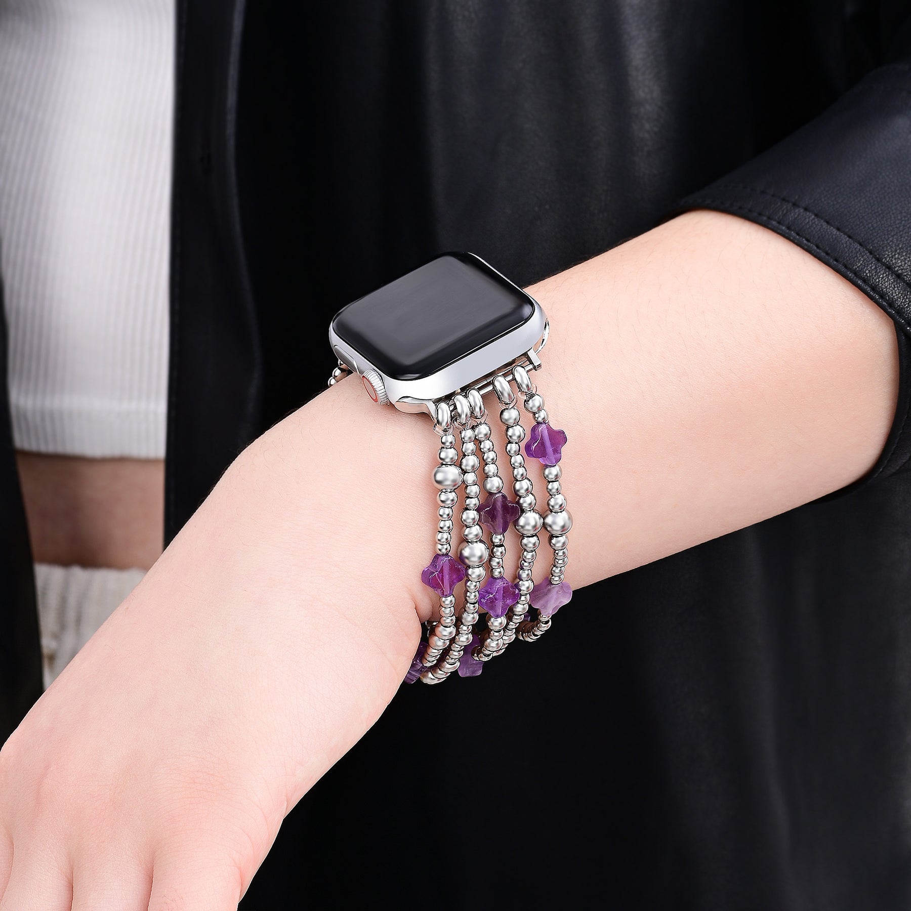 Bracelet extensible Celestial Charm Cross pour Apple Watch