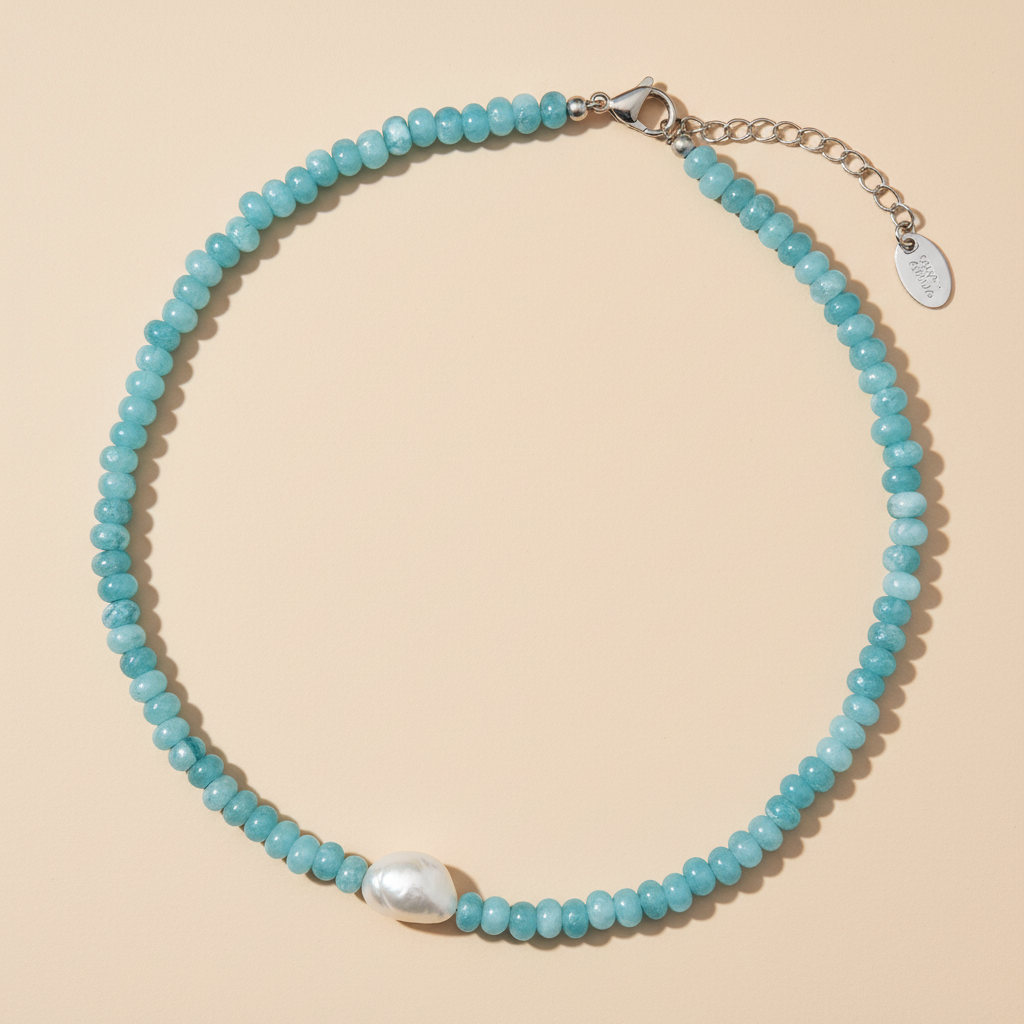 Collier de perles Jade Blossom