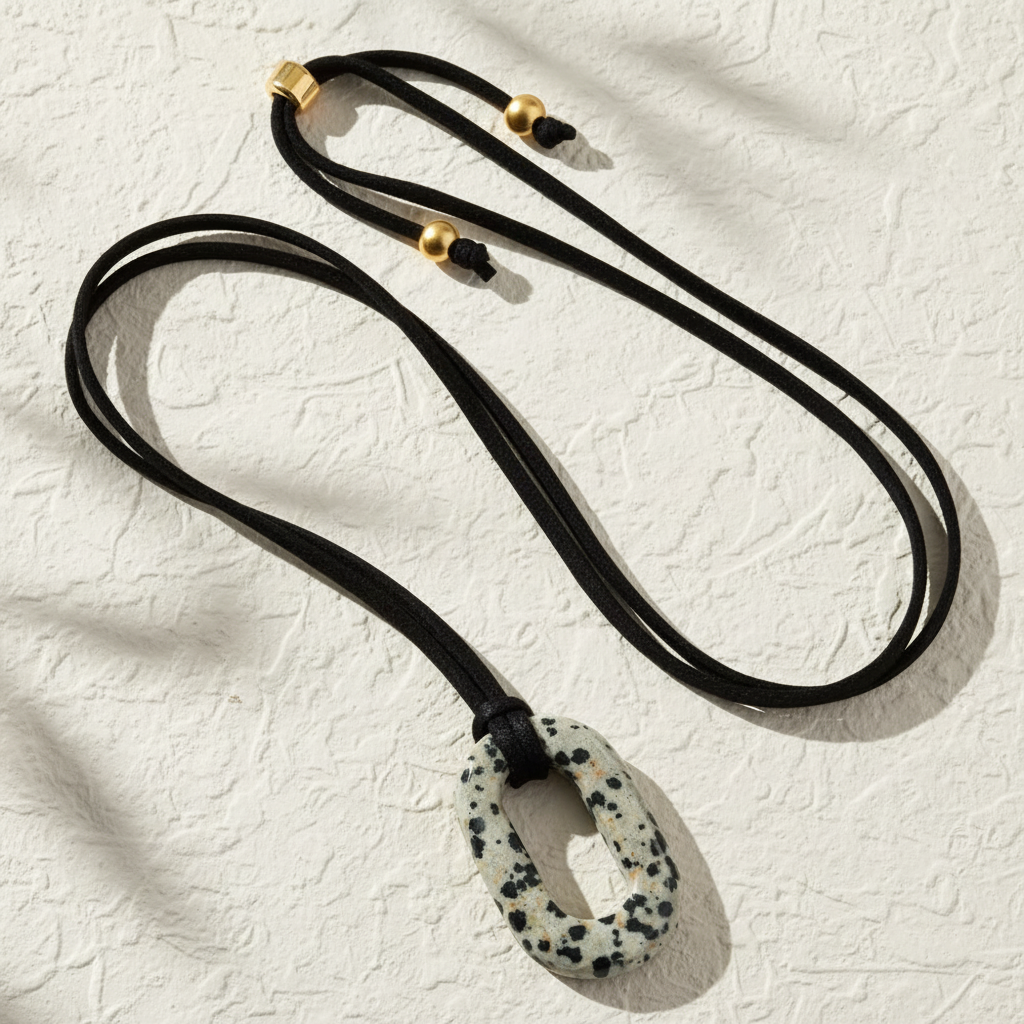 Collier Sérénité Turquoise en Daim