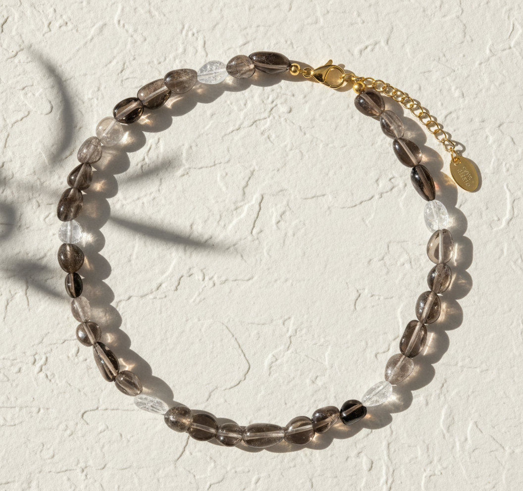 Collier Harmonie en Cristal d'Obsidienne