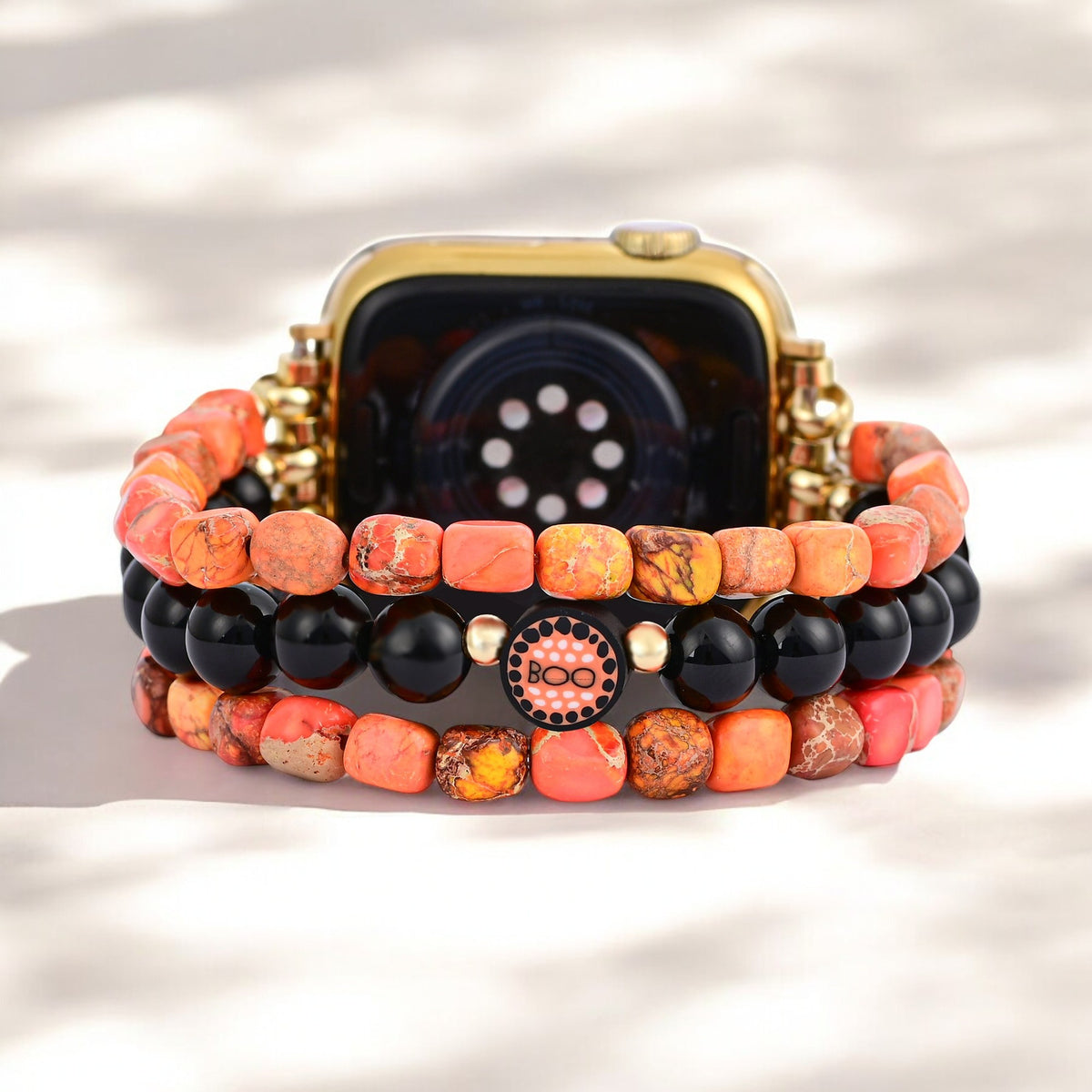 Bracelet en agate effrayante pour Apple Watch
