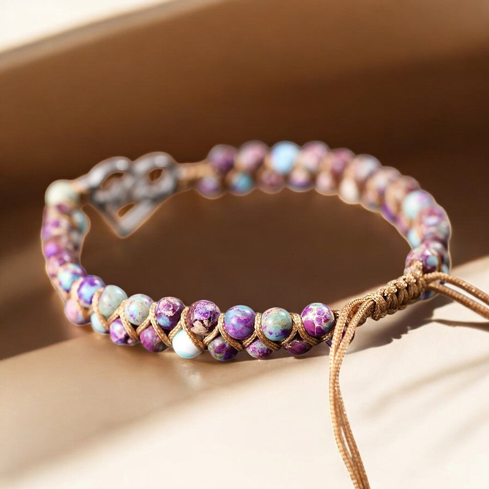 Bracelet de guérison charme battement de cœur