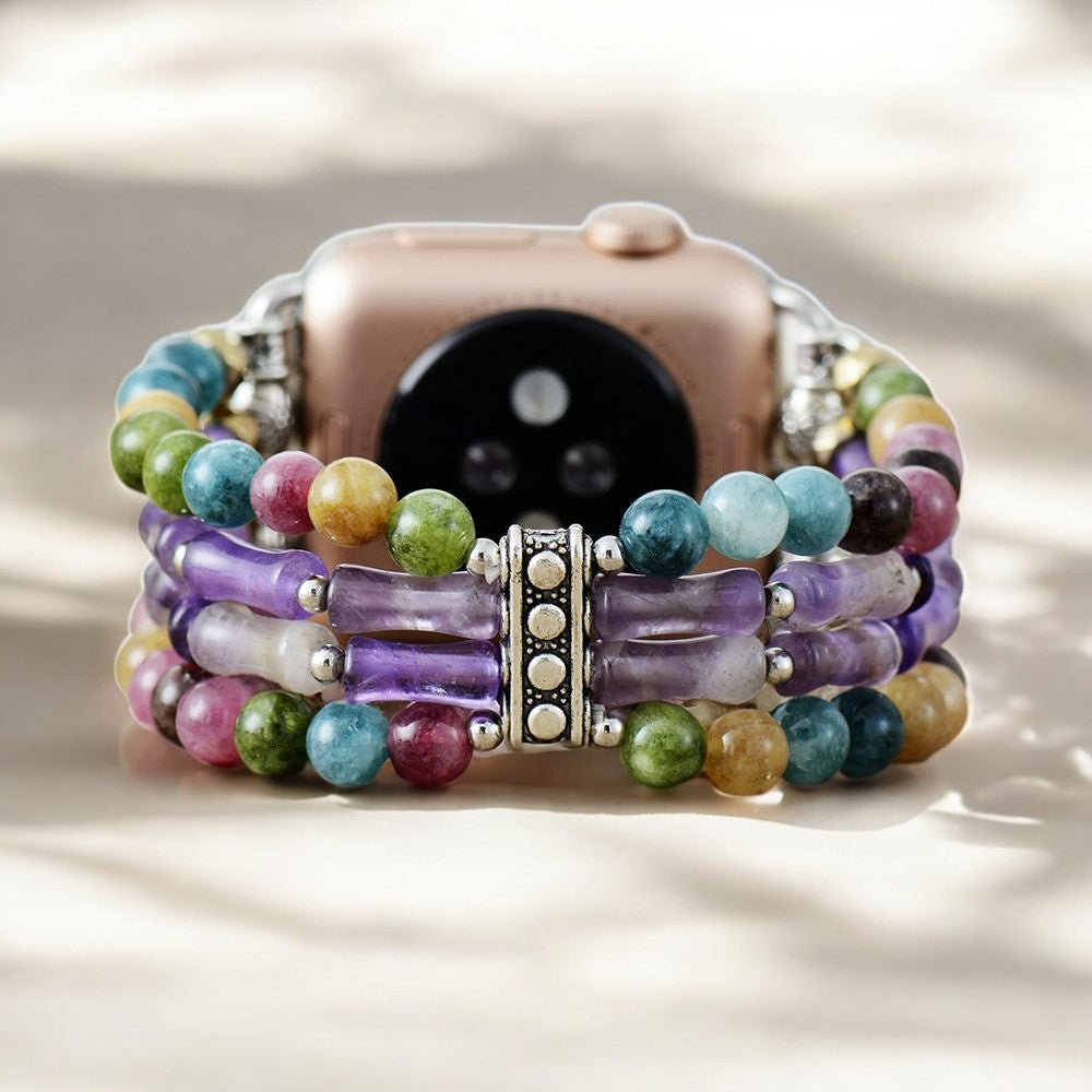 Bracelet extensible Mosaic Amethyst pour Apple Watch