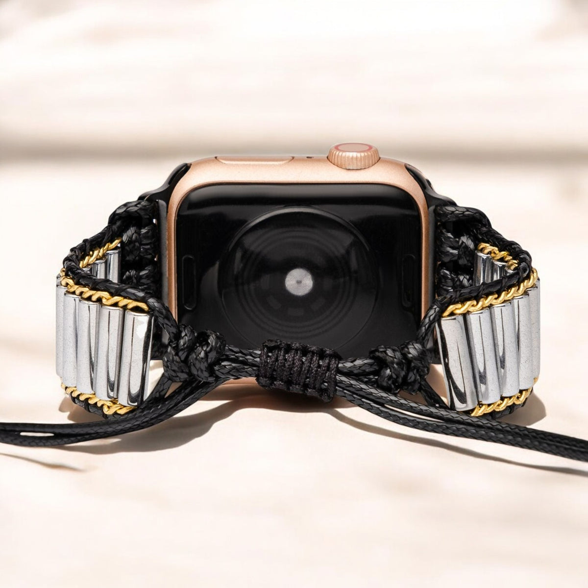 Bracelet Apple Watch métallique punk bohème