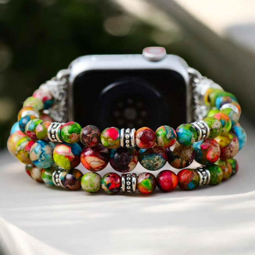 Bracelet extensible Vineyard Jasper pour Apple Watch