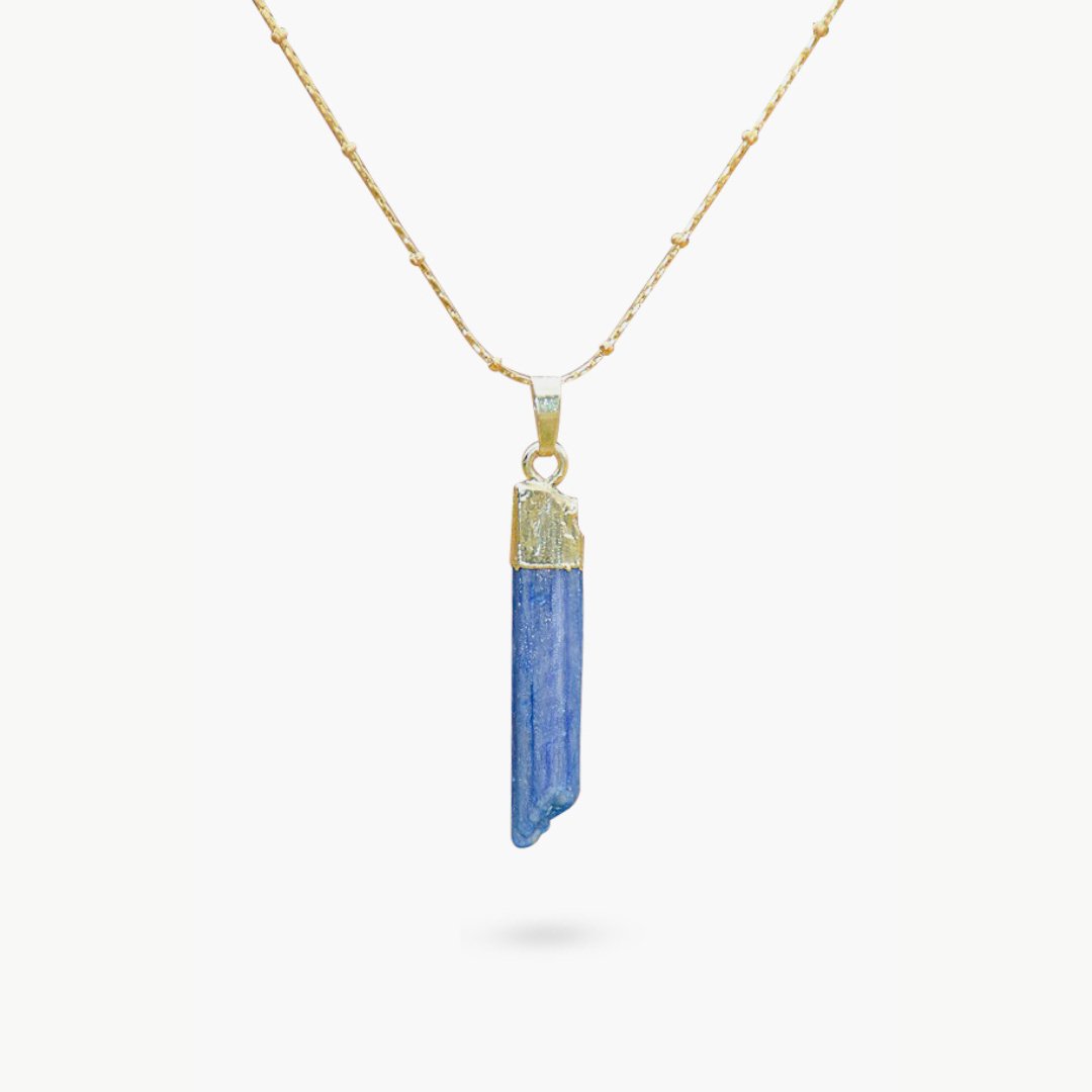 Blue Topaz Raw Stone Necklace - Cape Diablo