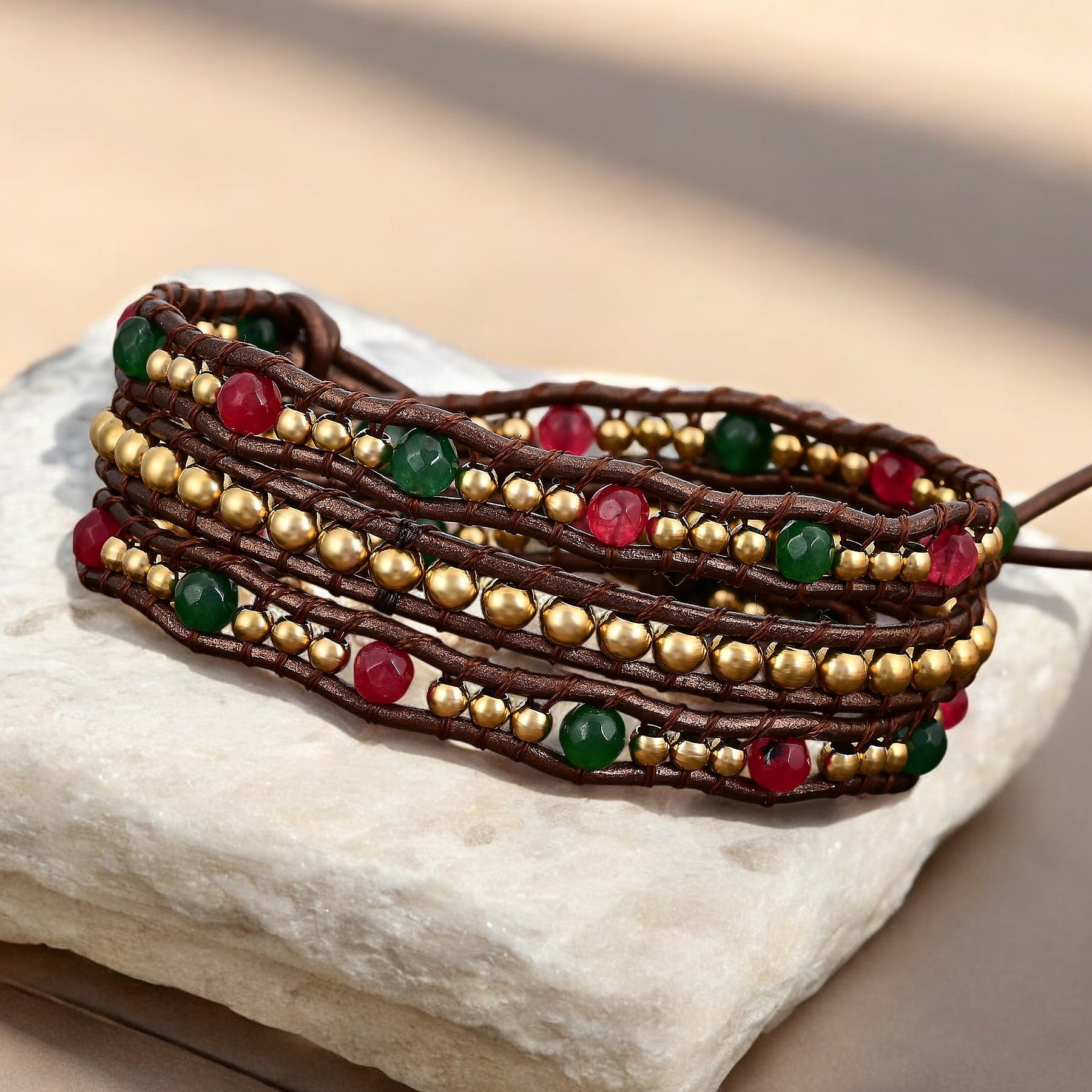 Bracelet Enveloppant Cœur Joyeux Noël