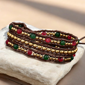 Bracelet Enveloppant Cœur Joyeux Noël