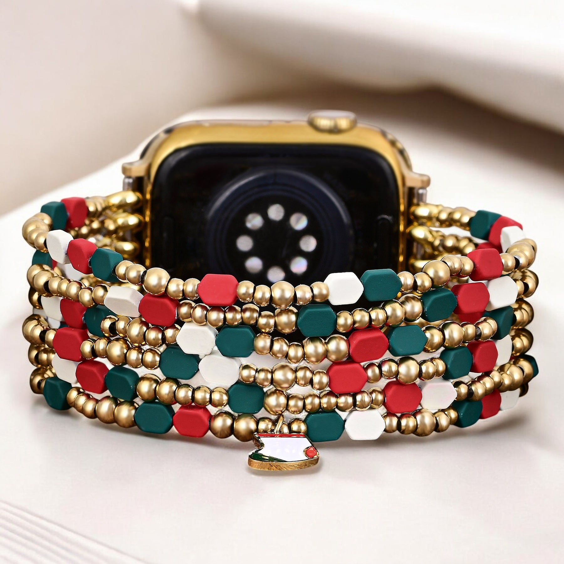 Bracelet extensible festif Joy de Santa pour Apple Watch