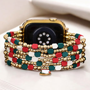 Bracelet extensible festif Joy de Santa pour Apple Watch