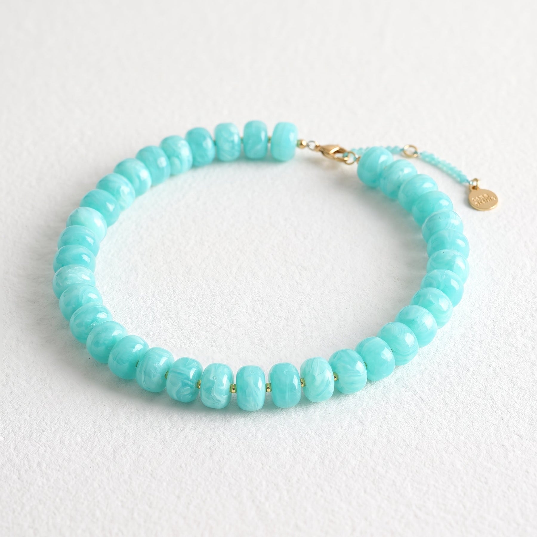 Collier turquoise côtier de rêve, à grosses mailles